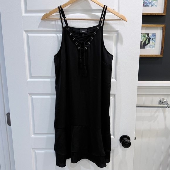 Mossimo Supply Co. Dresses & Skirts - Mossimo Black Satin Mini Dress XS